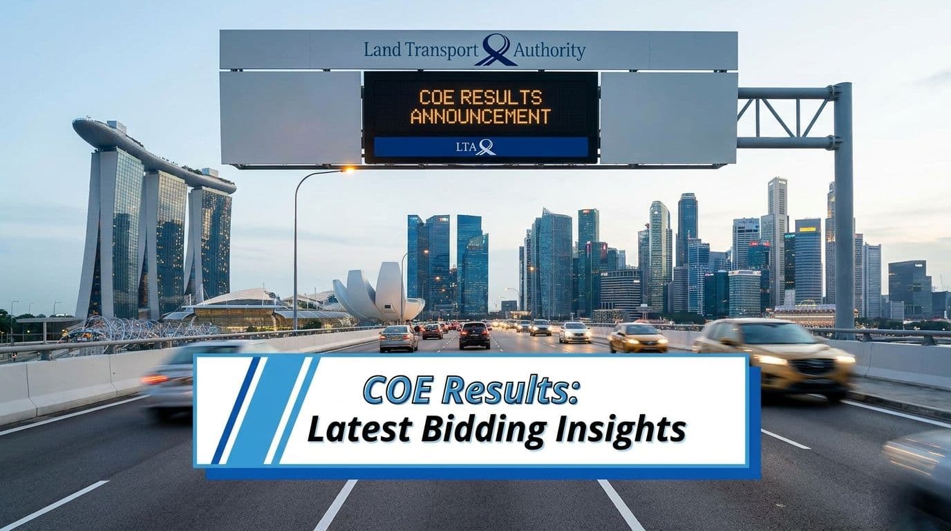 COE results April 2026 Exercise 2 - Singapore road scene